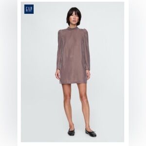 Velvet puff sleeve dress NWT